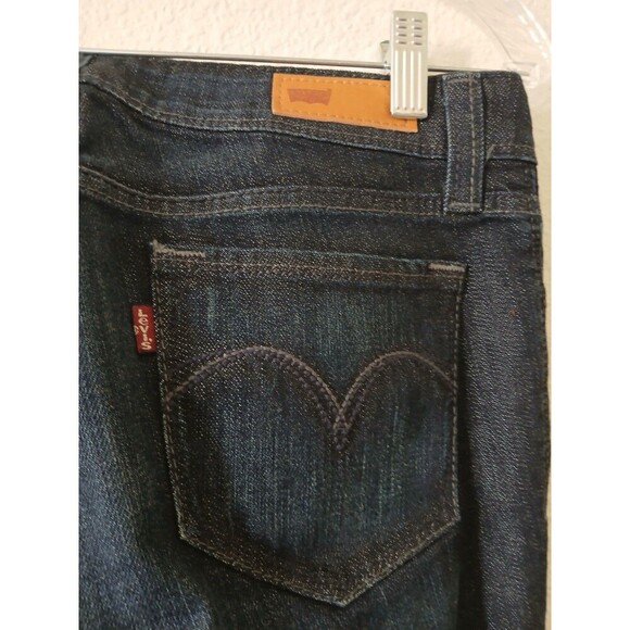 Levi's Bold Curve Jeans Women's 11 S/C Low Rise Skinny Stretch Dark Wash Blue - Picture 5 of 12